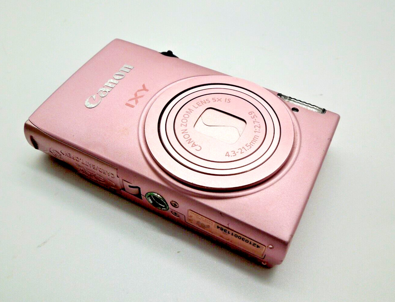 【MINT】Canon IXY 220F PowerShot Digital Camera Pink 16.1MP 5x Zoom w/Battery