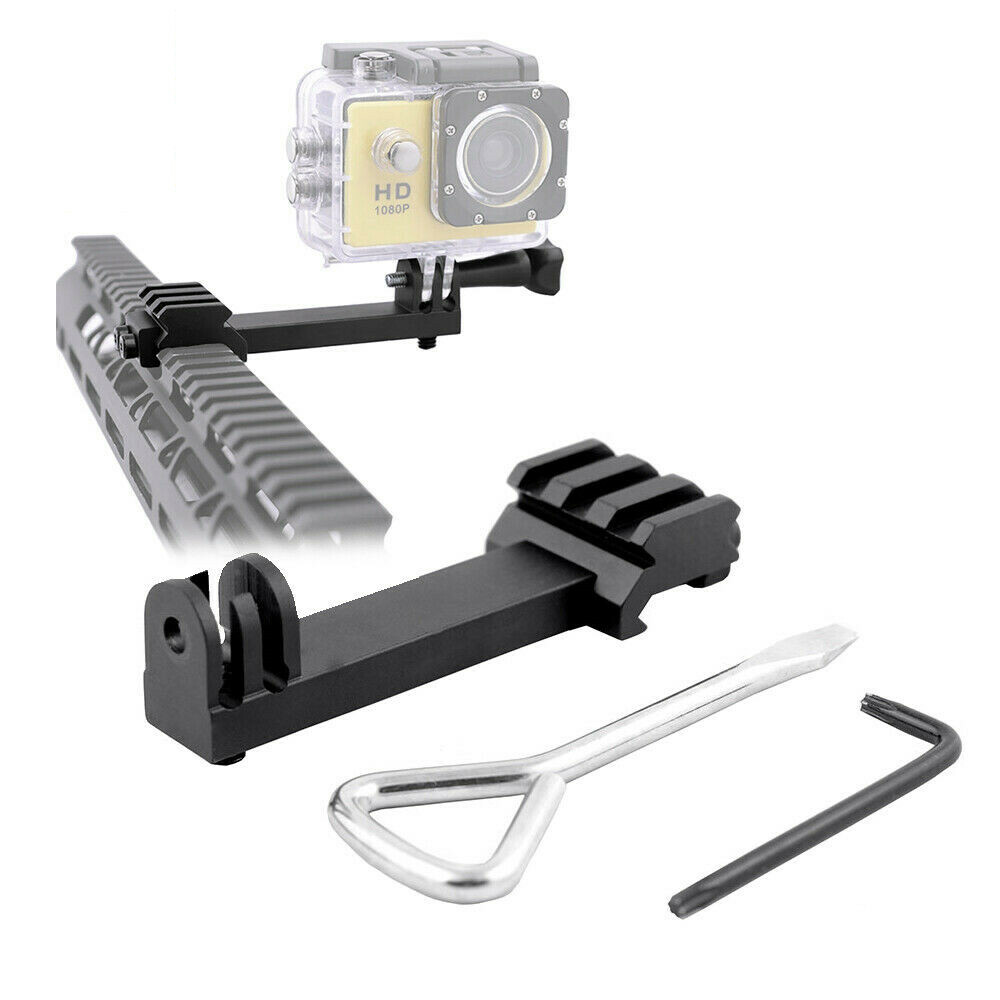 2in1 Rail Adapter Action Camera Pistol Airsoft Gun Mount for Gopro Hero Sony