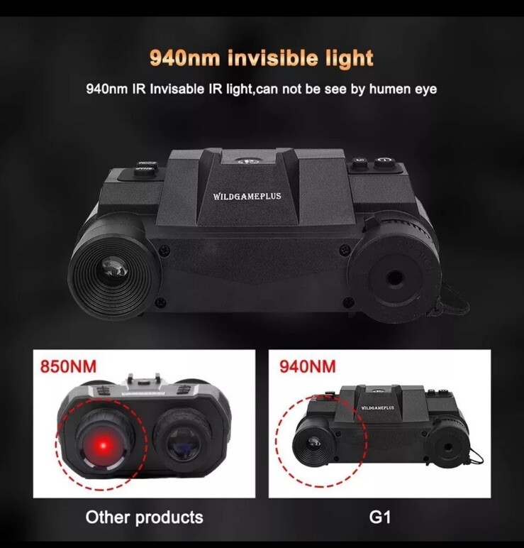 Night Vision Set NVG-G1 IR Binocular Head Mount 3.5x Zoom 940nm Goggles Device