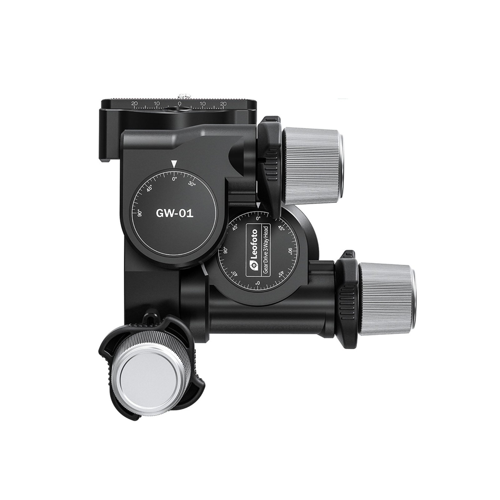 Leofoto GW-01 3-Way Tripod Head Ball Head with Plate /Arca Swiss