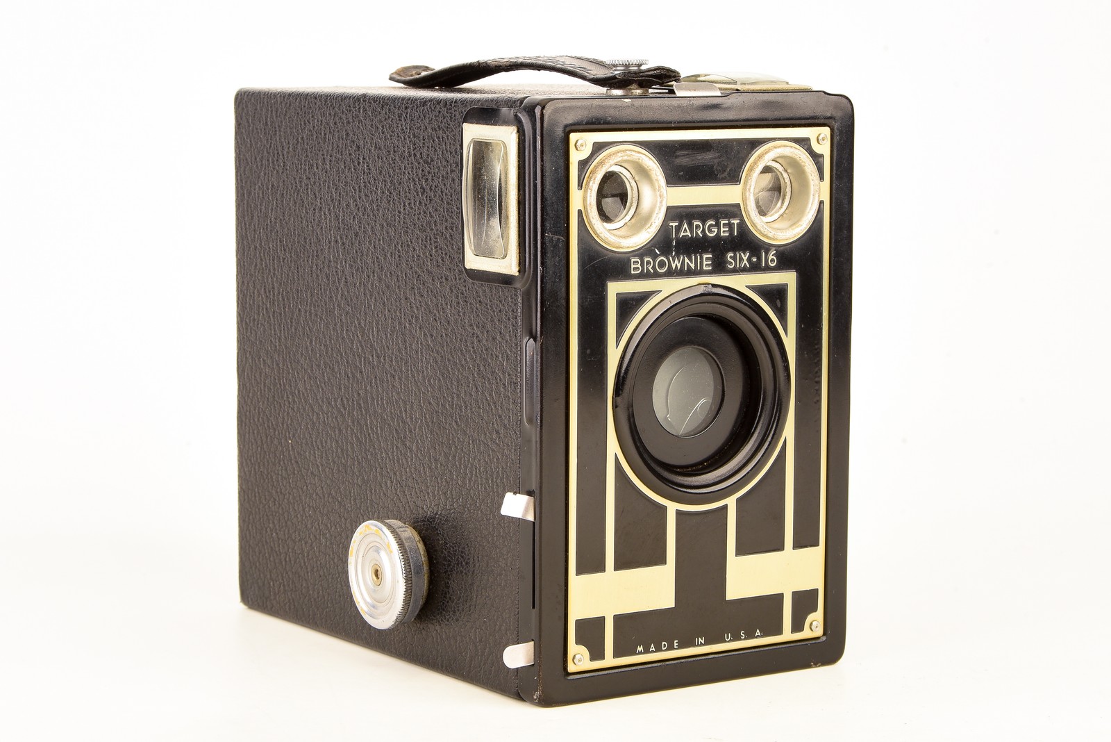 Kodak Target Brownie Six-16 Art Deco 616 Roll Film Camera Working Vintage V26