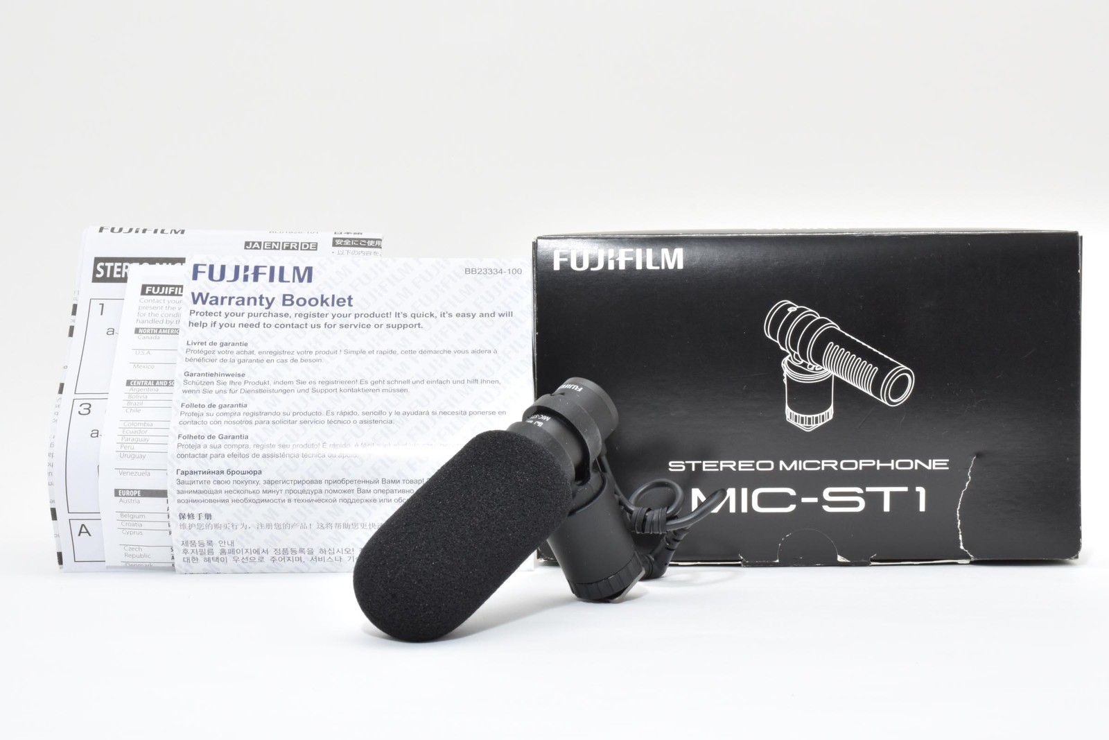 [Almost Unused in Box] Fujifilm Stereo Microphone MIC-ST1 For X-Pro2 From JAPAN