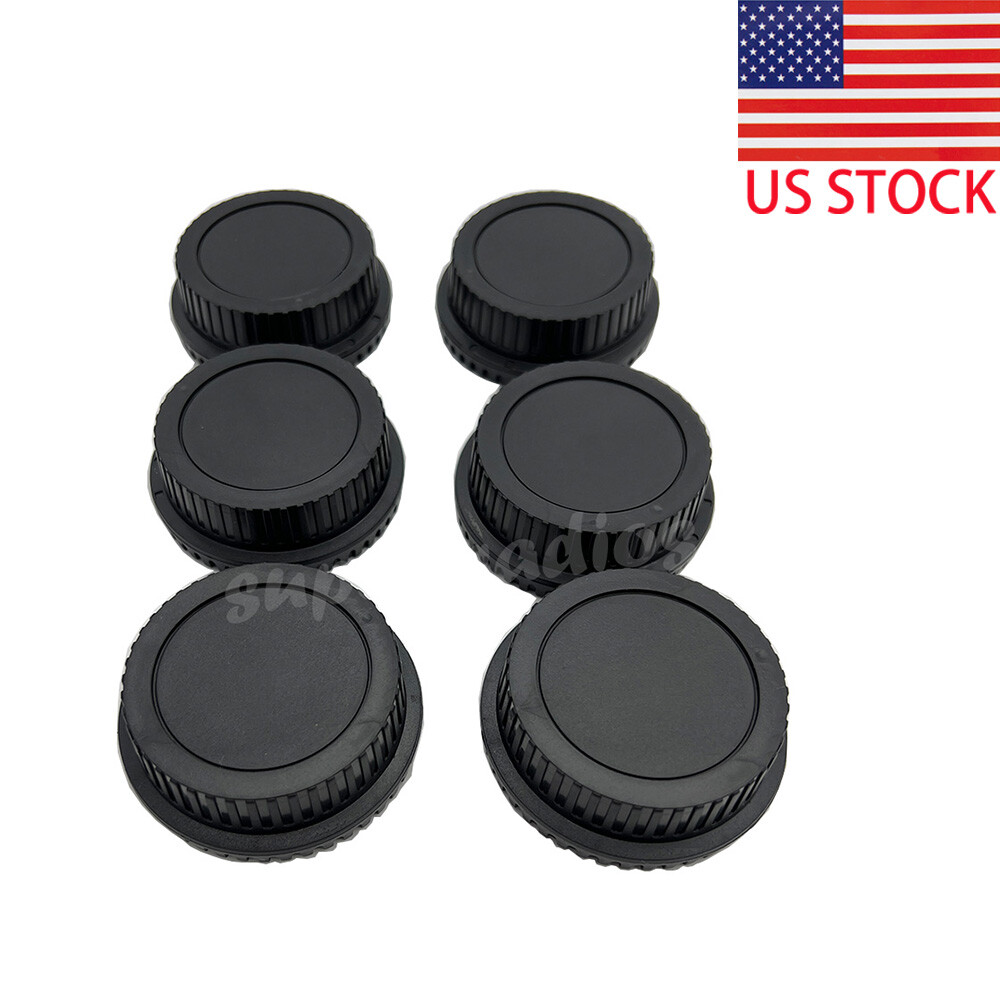 4 x Pairs Rear Lens Cover + Camera Body Front Cap for Canon EOS EF DSLR SLR Lens