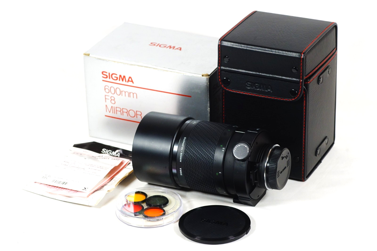 Vintage SIGMA 600MM f/8 Mirror Lens SA/KPR Mount Box, Manual, Filters NICE!