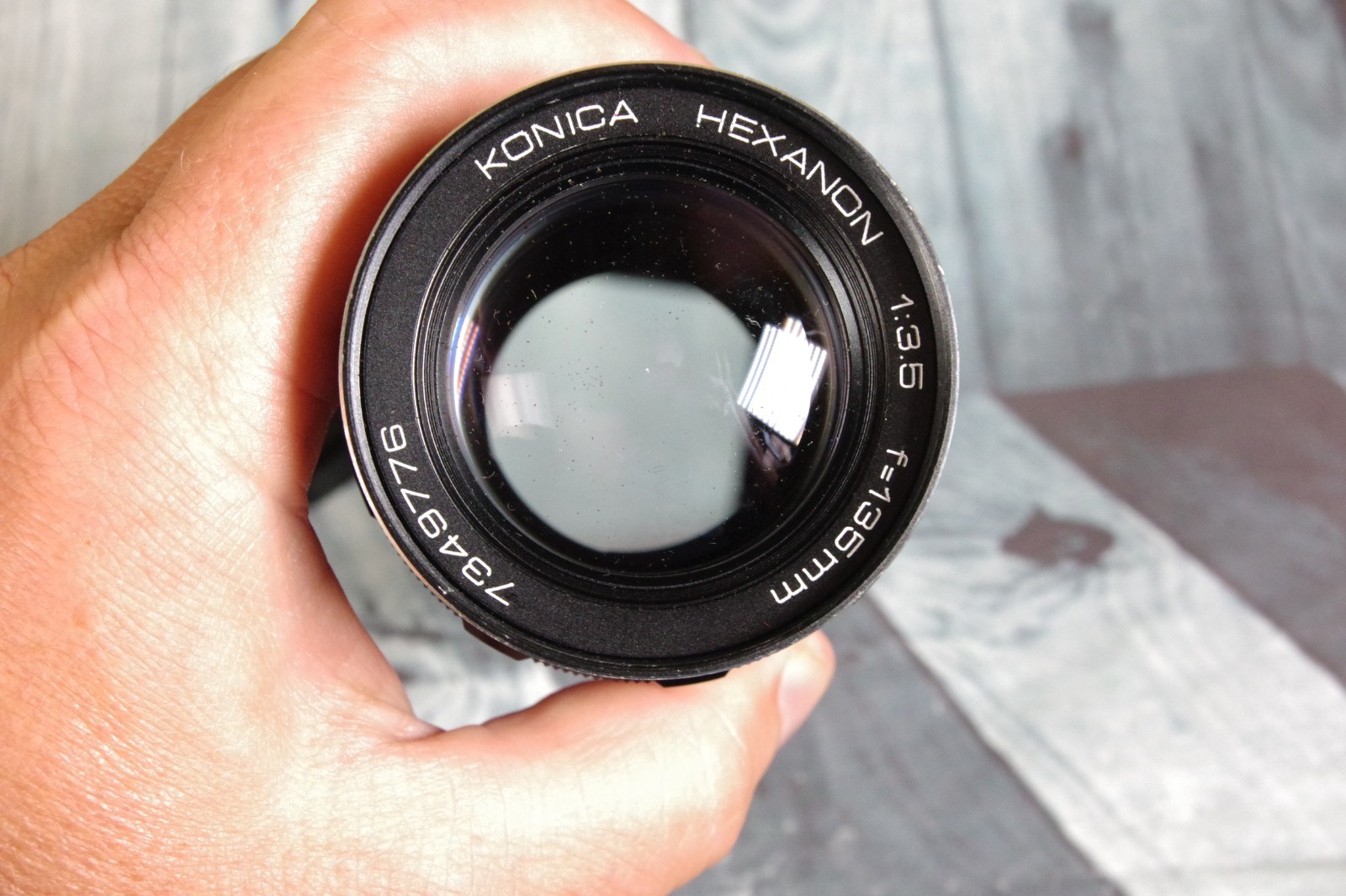 Konica Hexanon 135mm f/3.5 MF Telephoto Prime portrait Lens AR mount