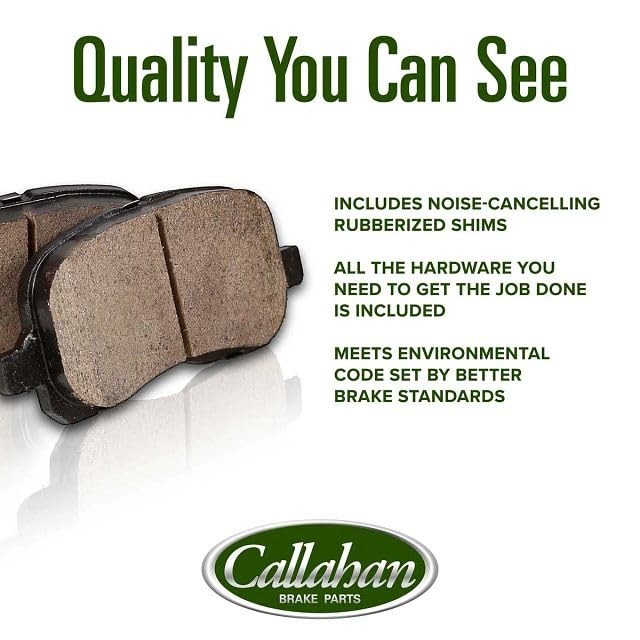 Callahan Brake Parts Front Brake Kit For Kia Rio – Rotors Ceramic Brake