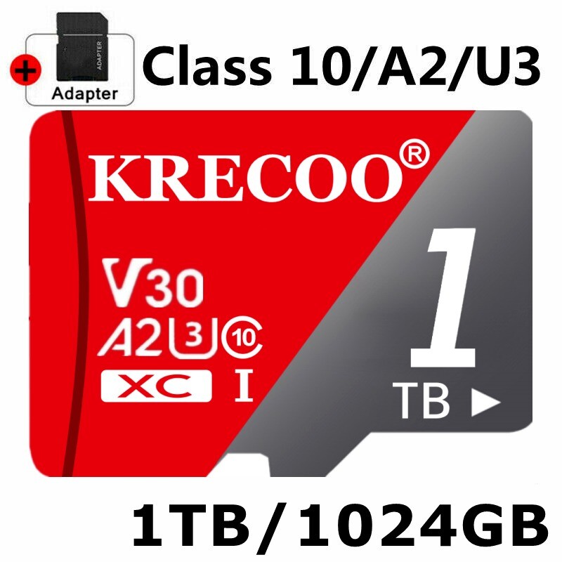 Micro SD Card Ultra Memory 256GB 2TB TF for Phone Tablet Dash Security Camera