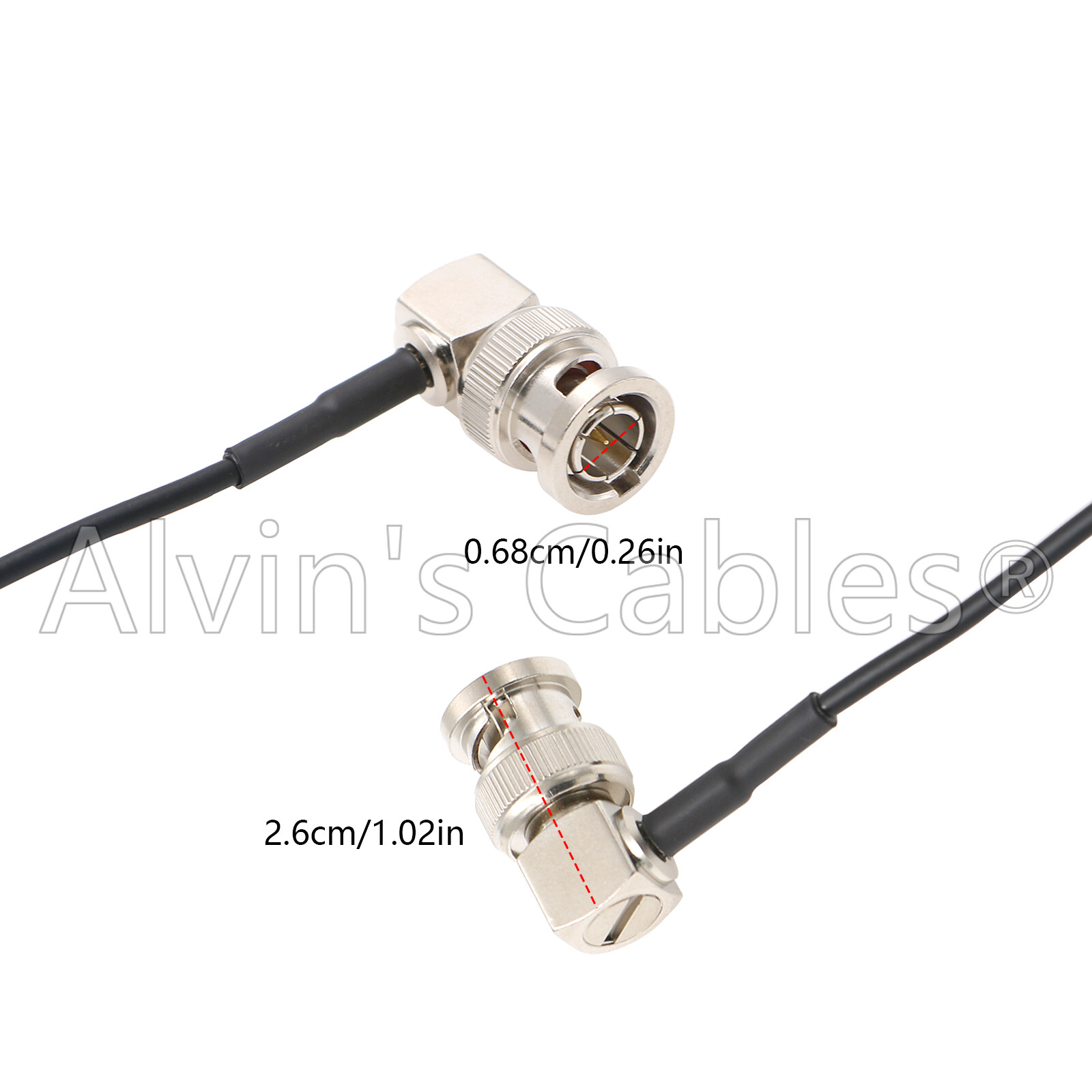 Blackmagic 3G HD SDI Flexible Cable RG179 BNC Right Angle Male for Sony FS5 FS7