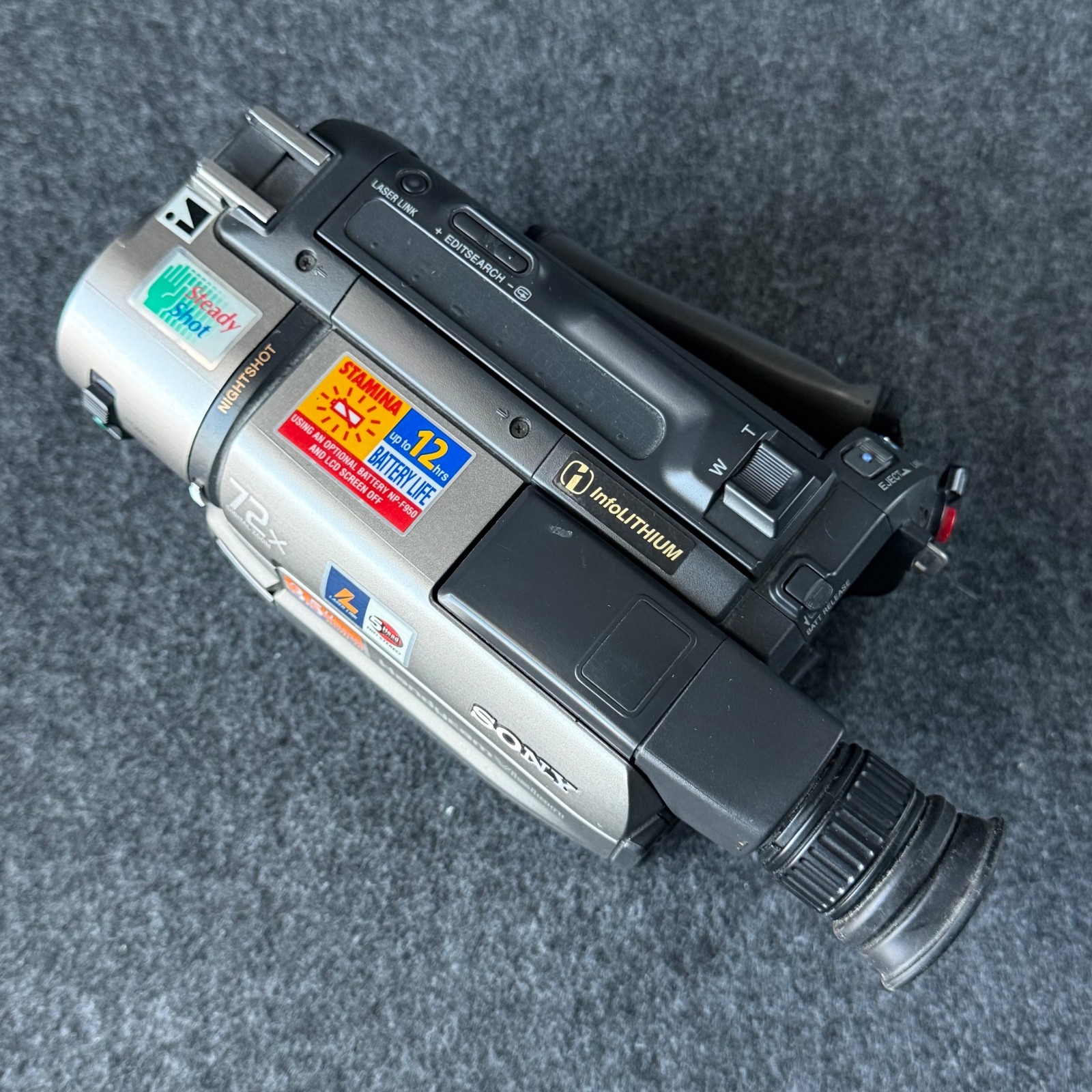 Sony Handycam CCD-TRV815 Hi8 Video Camera Camcorder Tested & Working No Battery