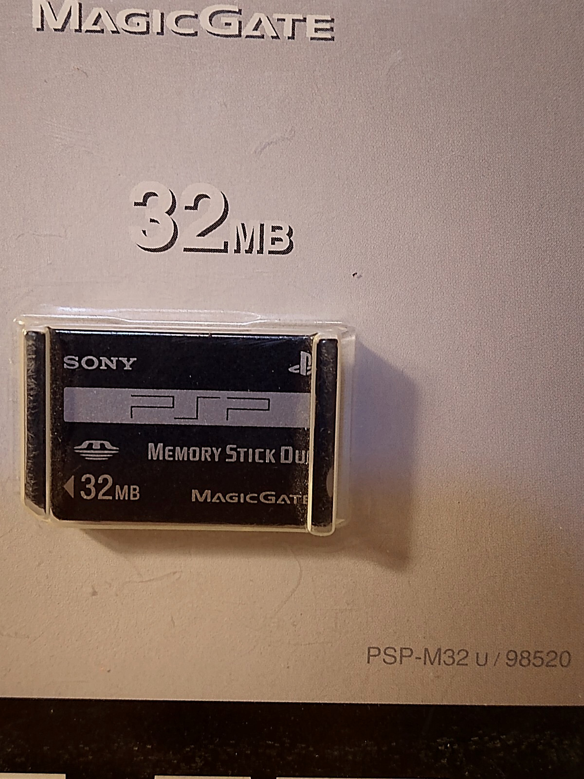 2005 Sony PSP 32mb Memory Stick Duo Magic Gate New on card Made in Japan
