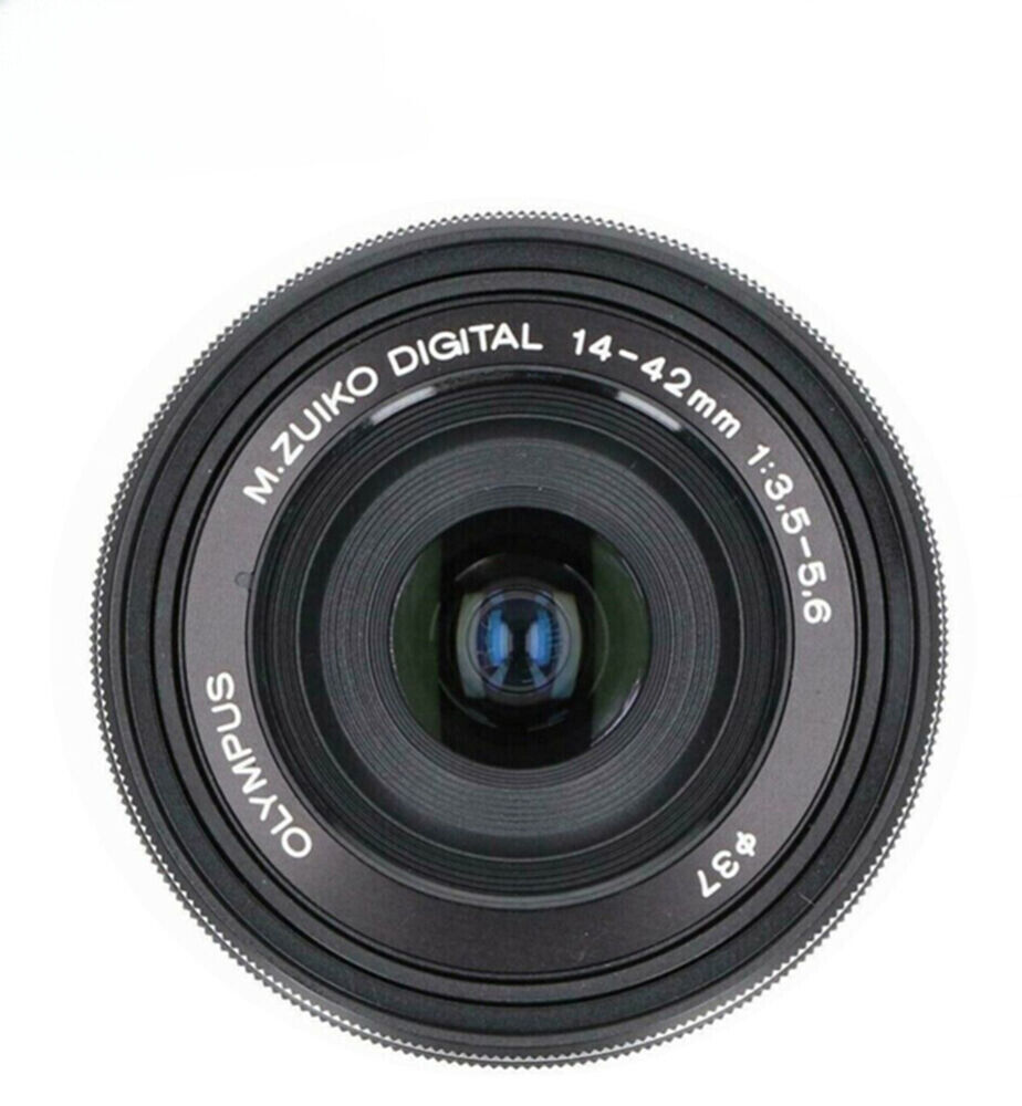 M.Zuiko 14-42mm f/3.5-5.6 EZ Black Lens for Panasonic Olympus Micro Four Thirds