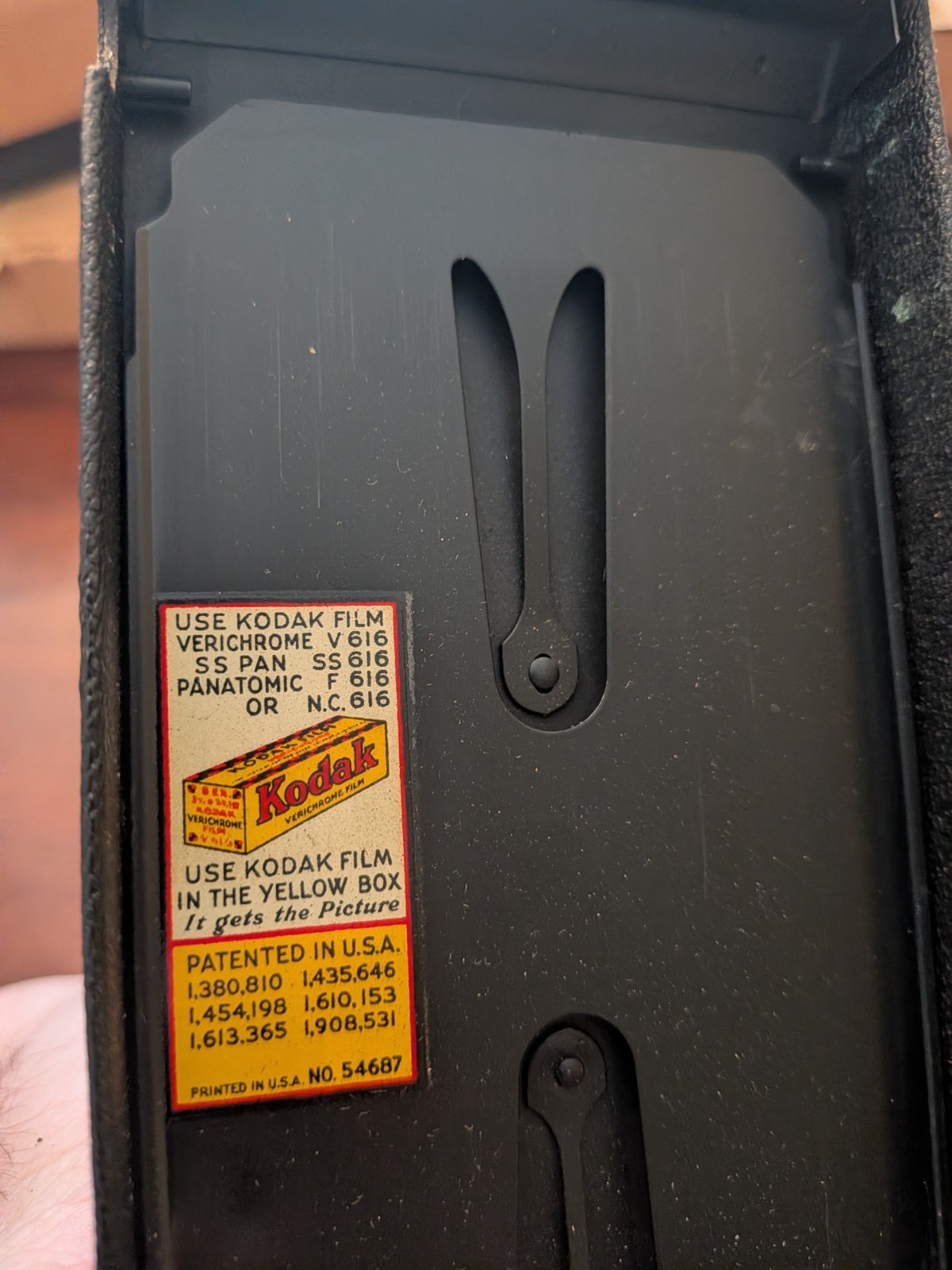 Kodak Six Six-16 Vintage Folding Bellows Camera, 6×9 Format, Black