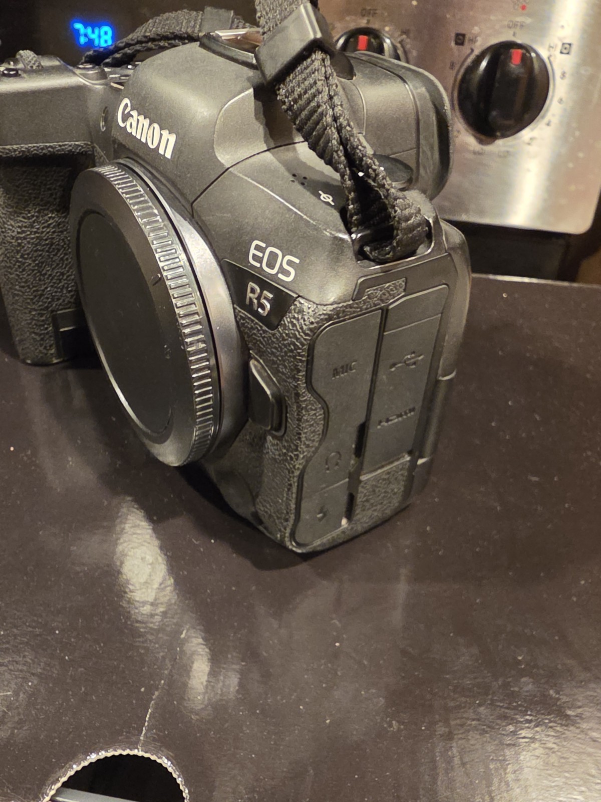 Canon R5 With Canon Battery Grip And Extra Battery