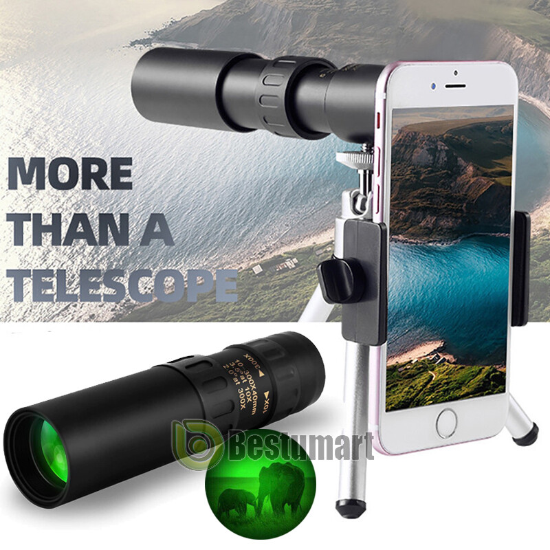 Phone Camera Lens Kit For iPhone Smartphone 300 X 40mm Telephoto Zoom Monoculars