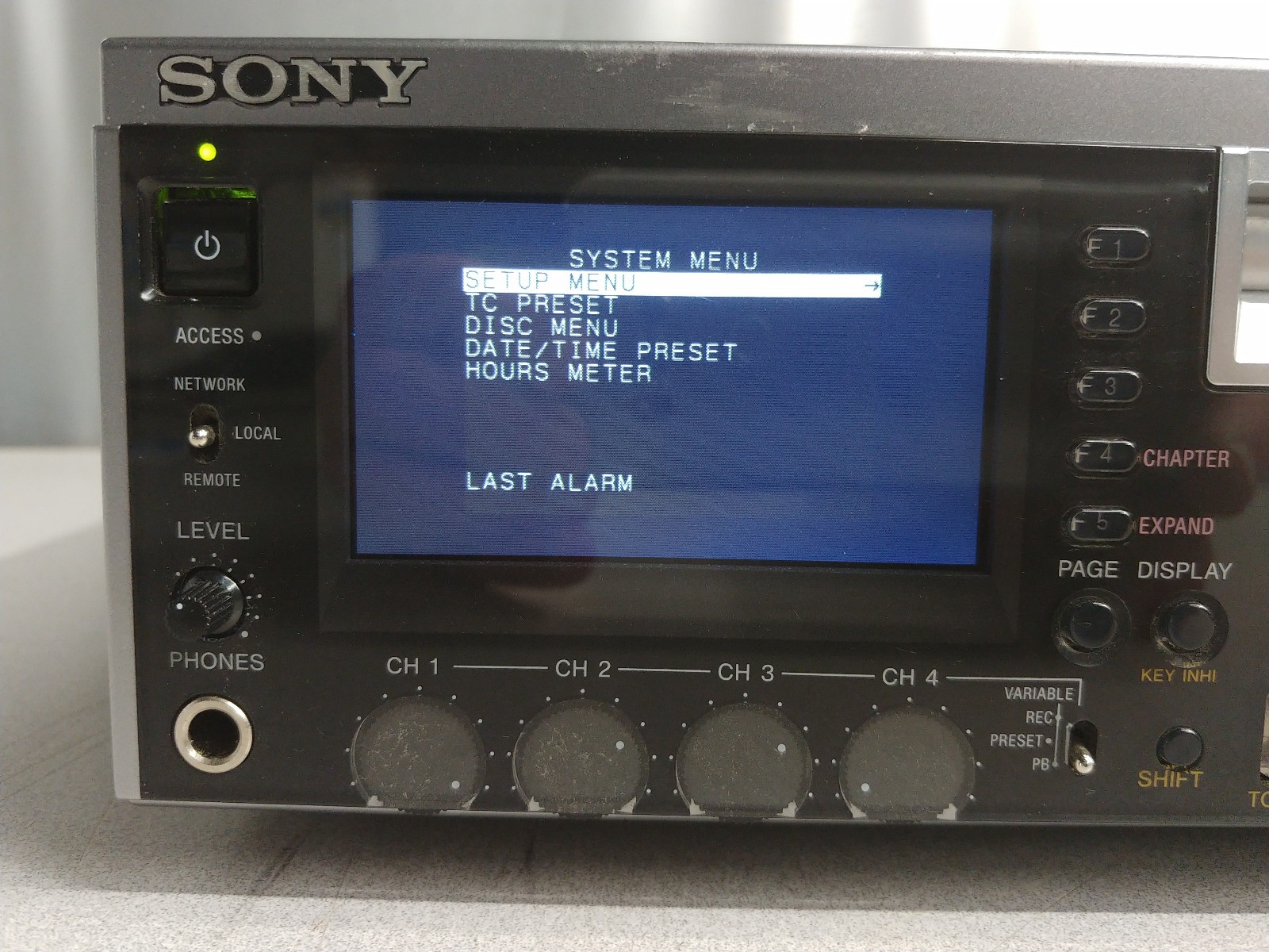 Sony PDW-F70 Professional Disc Recorder