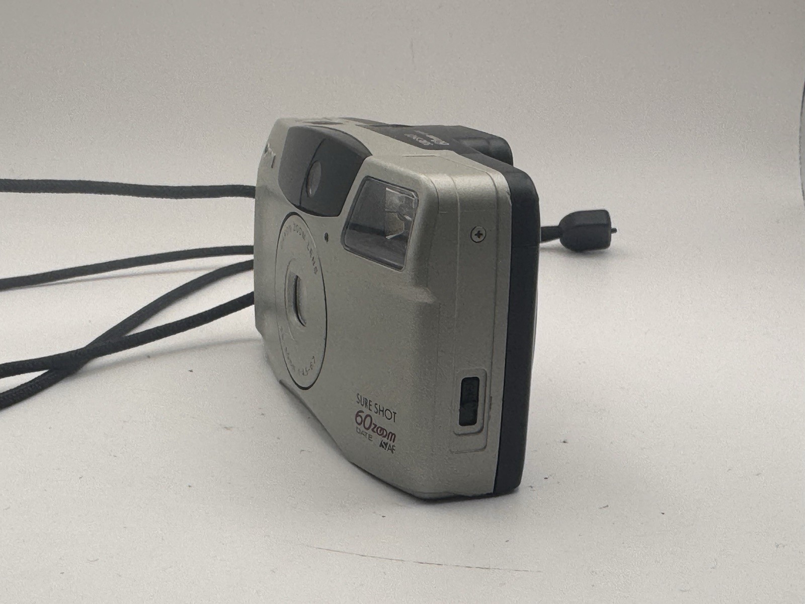 Canon Sure Shot 60 Zoom 35mm Point & Shoot Film Camera Working Flash