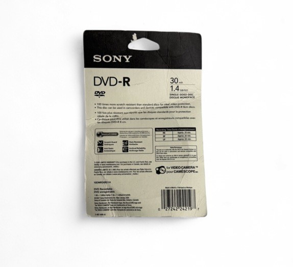 Sony Handycam Mini DVD-R 10-Pack 1.4GB 30-Min Recordable Discs New Sealed!