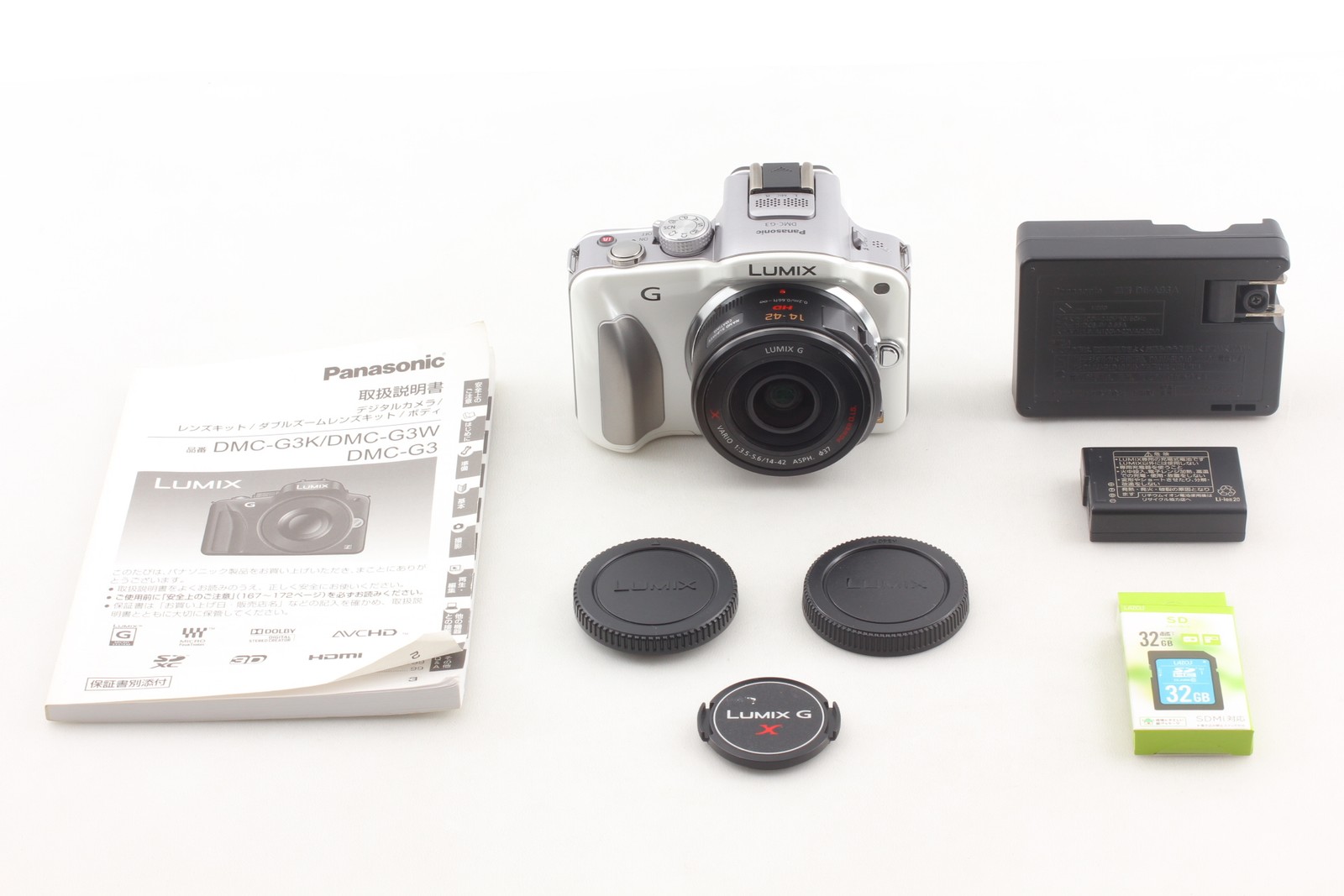 English OK! [ Top MINT ] Panasonic Lumix DMC-G3 16.0MP PZ 14-42mm Lens Japan