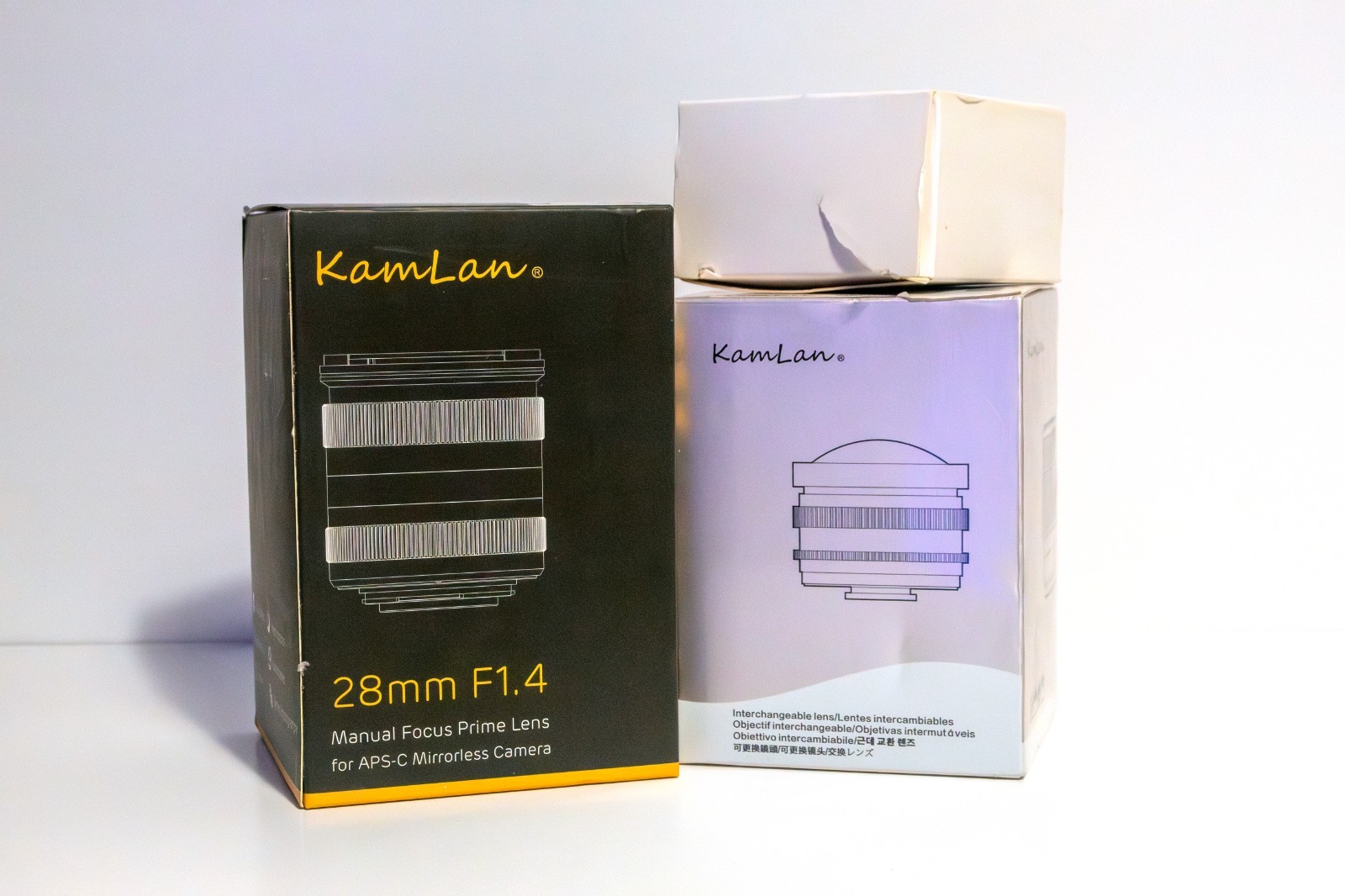 KamLan 50mm F1.1 | 28mm F1.4 | Extra Lens Hood | E-Mount | APS-C | Manual Lens