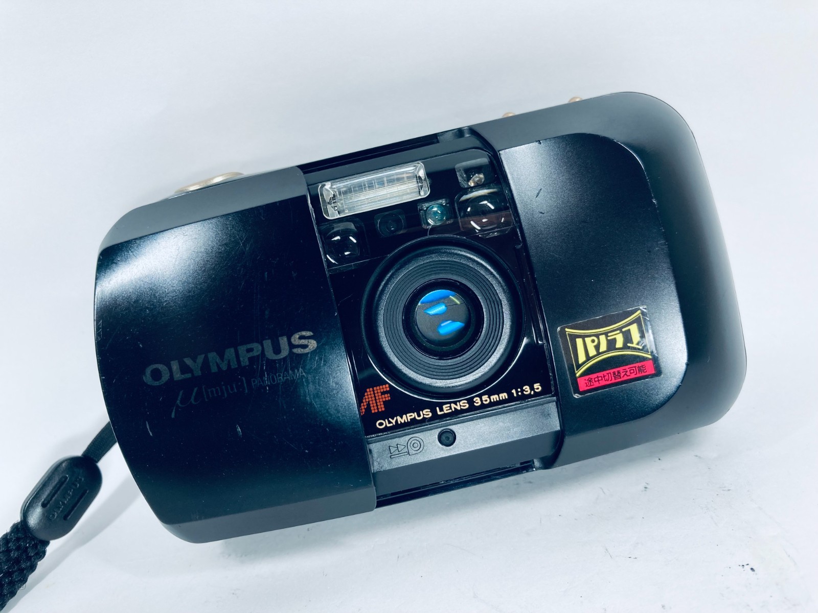 [NEAR MINT] Olympus μ mju Panorama black Point & Shoot Film Camera JAPAN