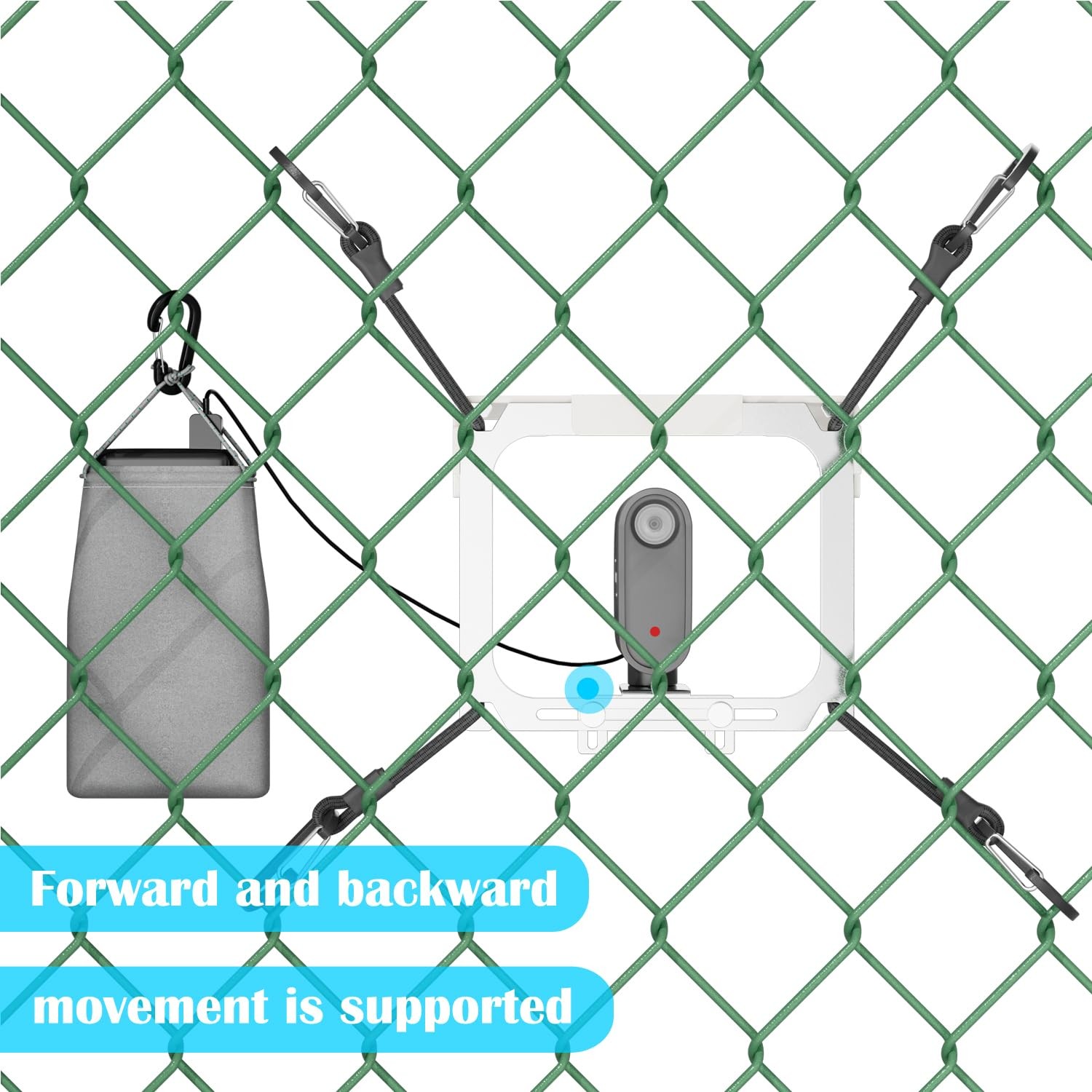Cell Fence Mount with Shade, Game Recording Mounting Kit Works with Gamechang…