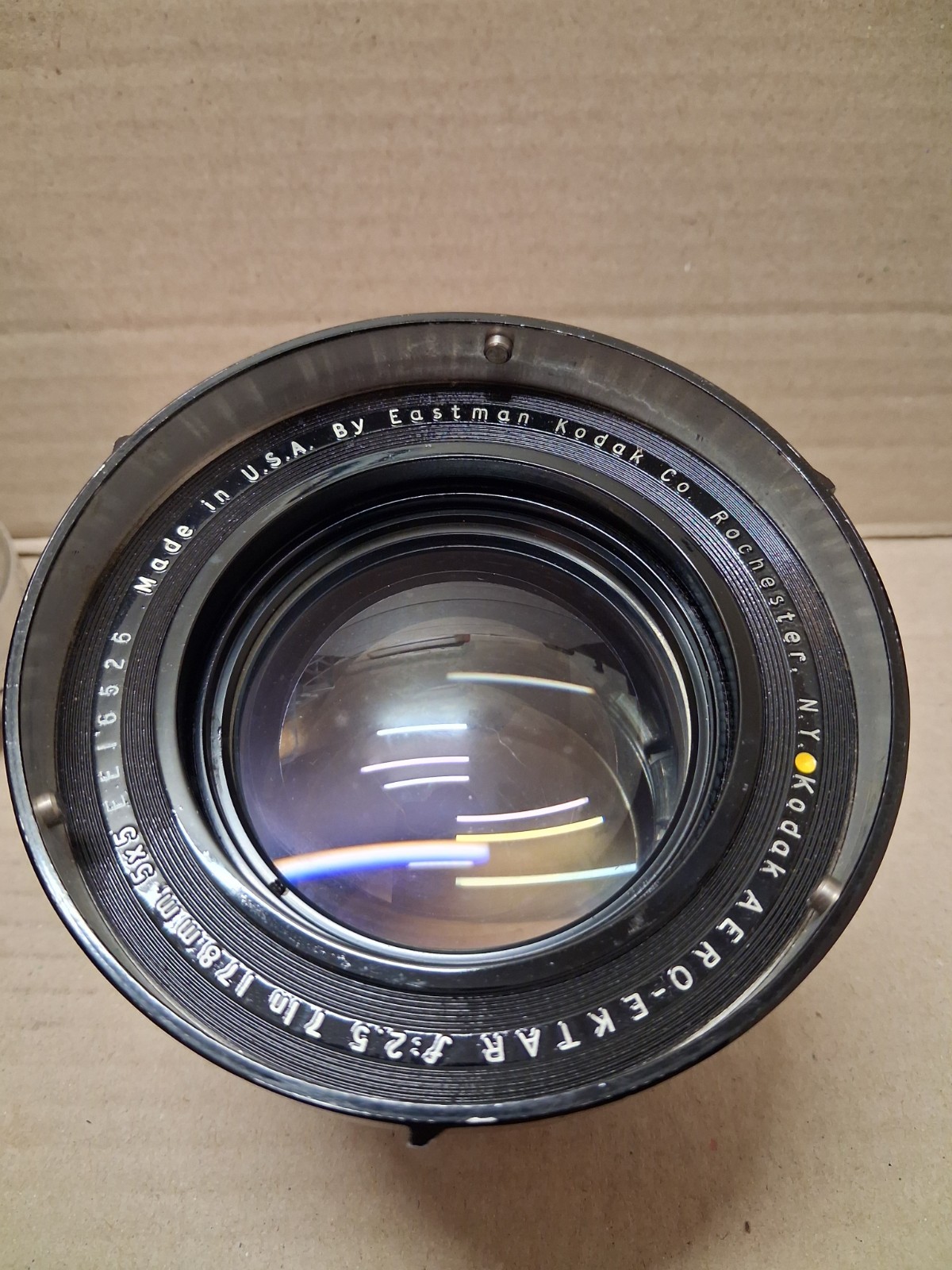 Vintage Kodak Aero Ektar 178mm f:2.5 7In 5×5 Lens
