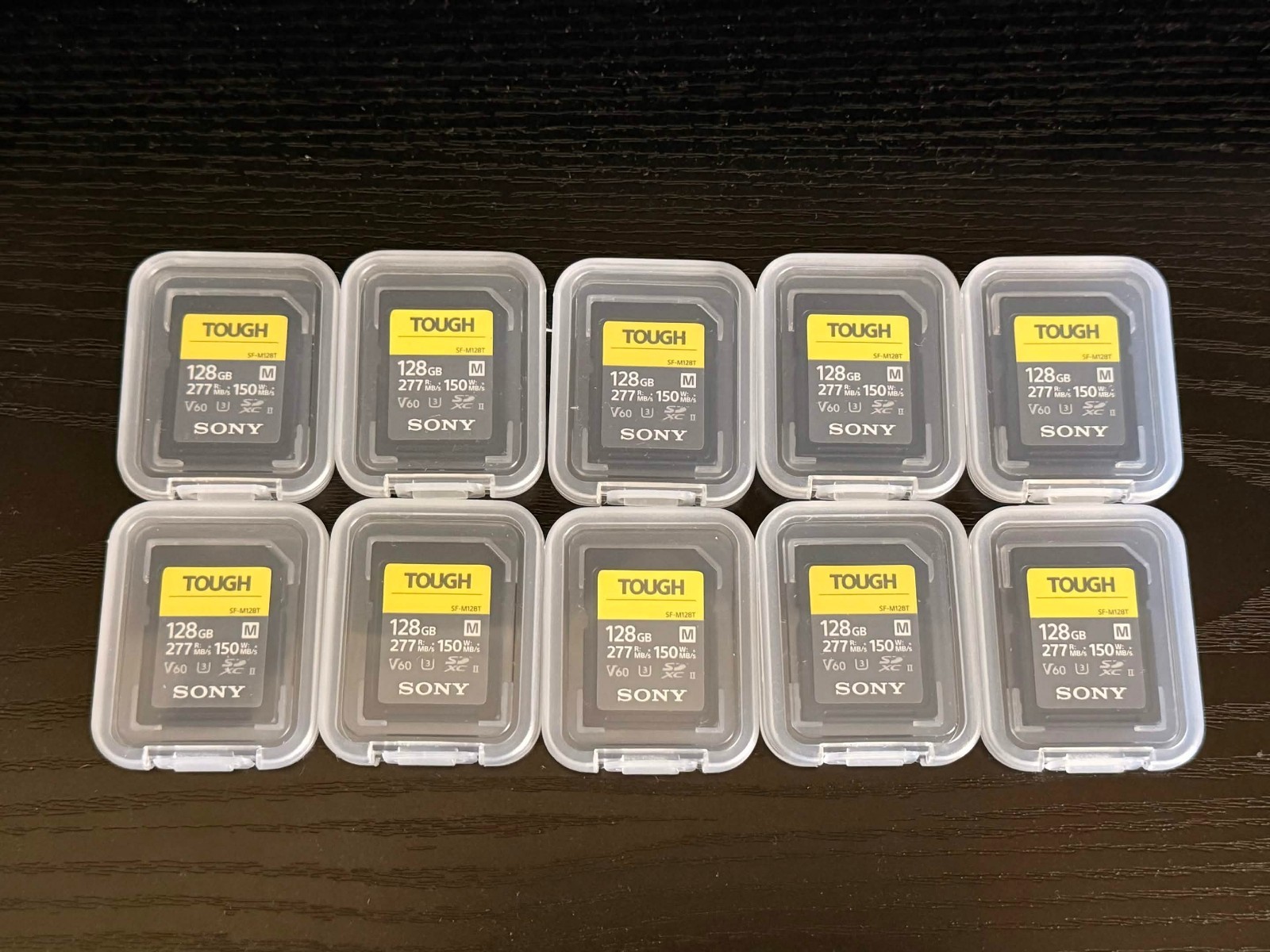 Sony M Tough 128GB Series SF-M128T UHS-II Class 10 U3 V60 SDXC SD Memory Card
