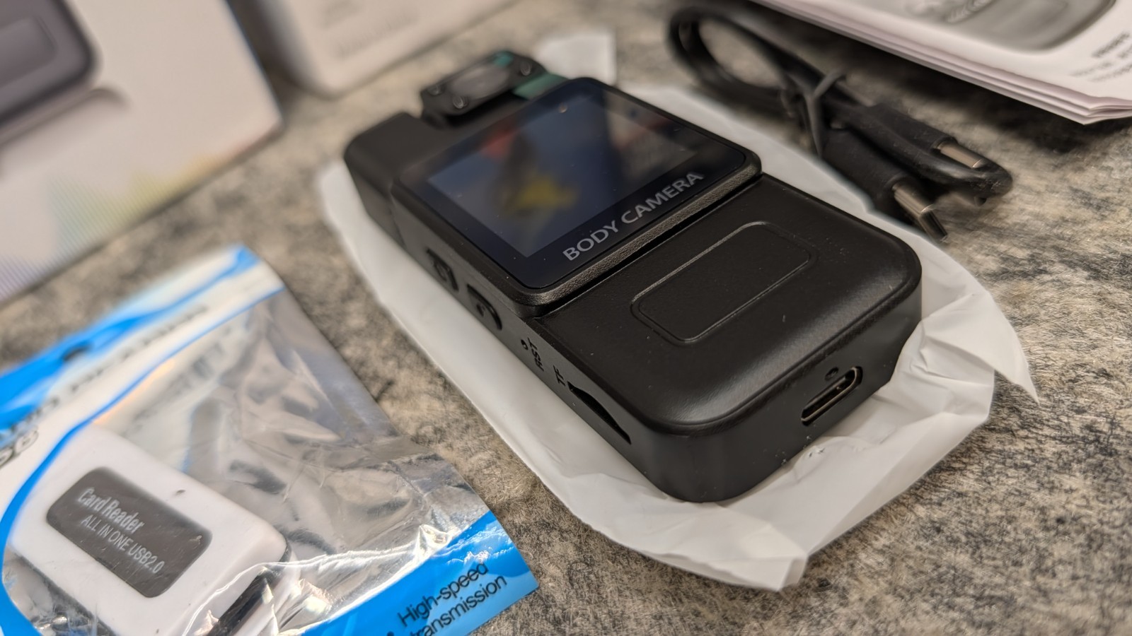 Camnoon 4K Body Camera w/ Audio & Video Recording Bundle