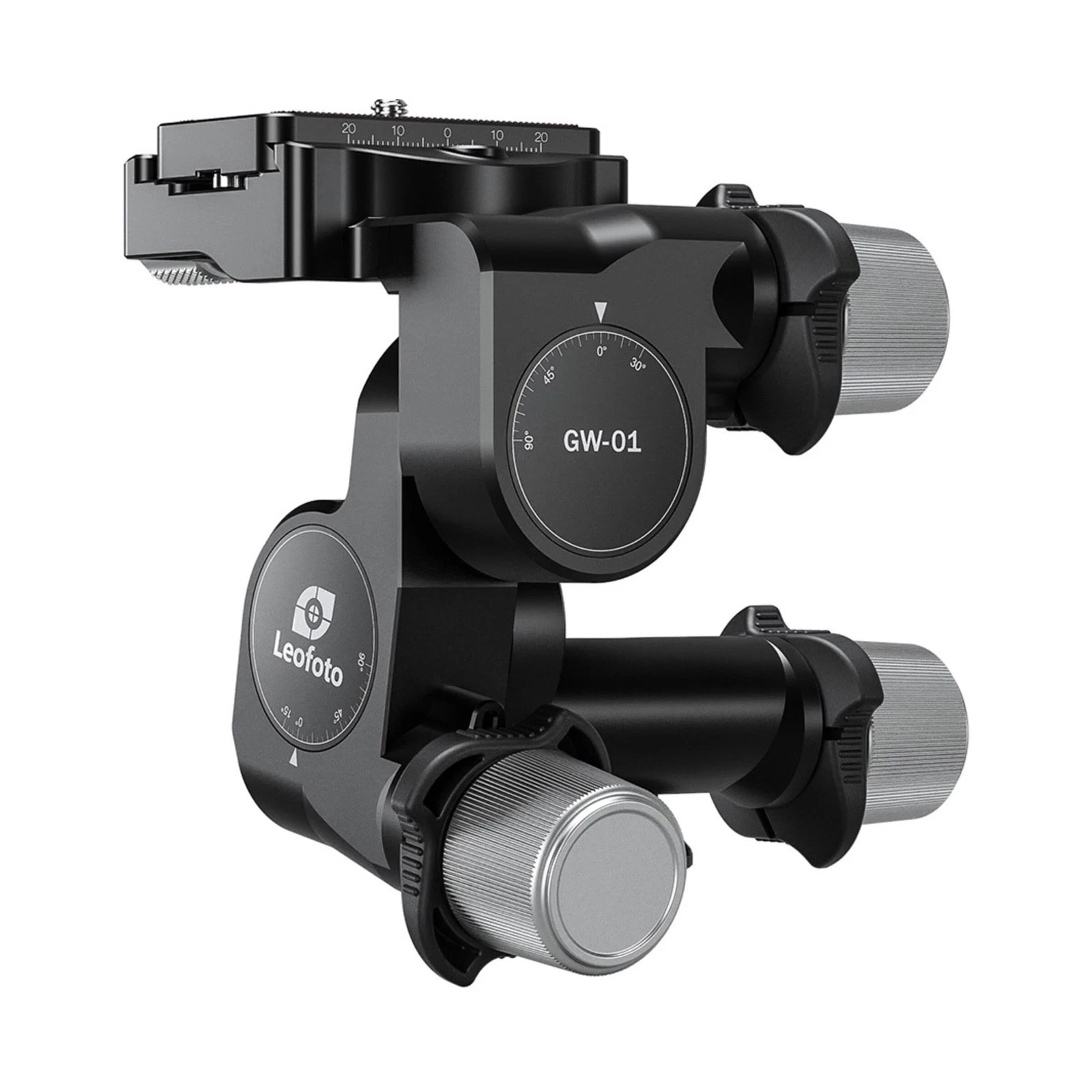 Leofoto GW-01 3-Way Tripod Head Ball Head with Plate /Arca Swiss