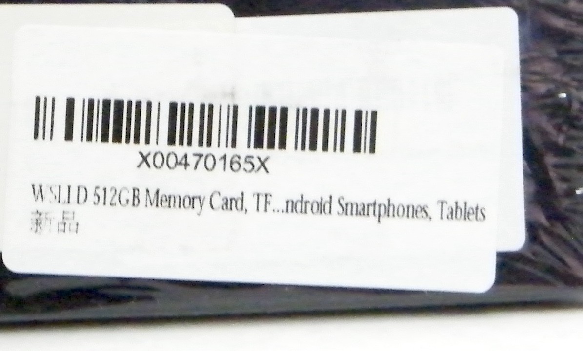 512GB MICROSDXC UHS-I CARD with SD CARD ADAPTER