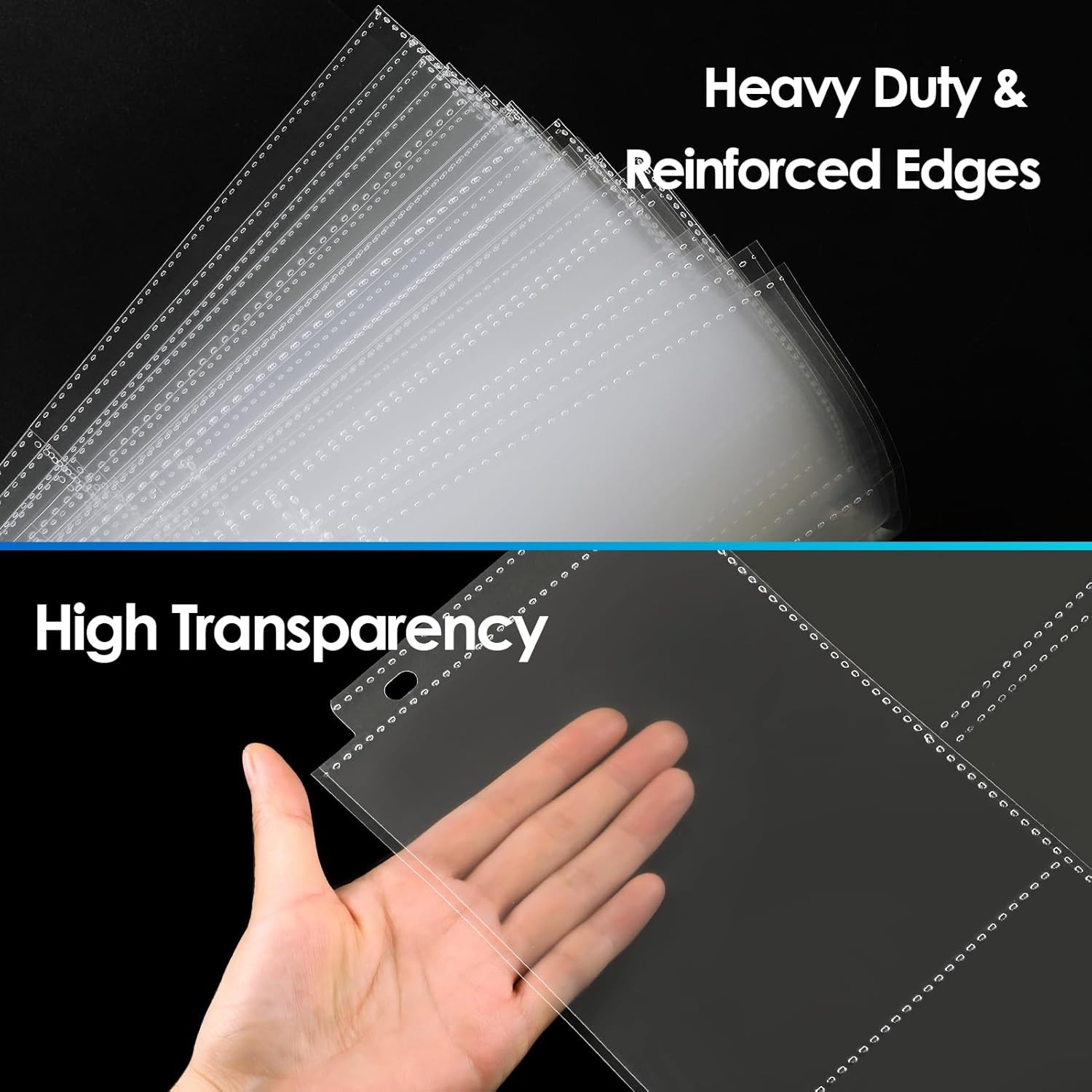 MaxGear 30 Pack 4×6 Photo Sleeves for 3 Ring Binder (180 Pictures), Heavy-Duty
