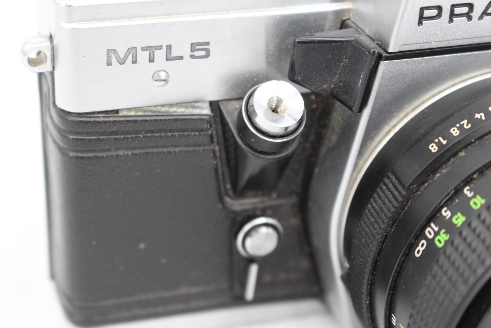 Vintage Praktica MTL5 SLR Camera 35mm Film Pentacon 50mm Lens Silver Black DDR