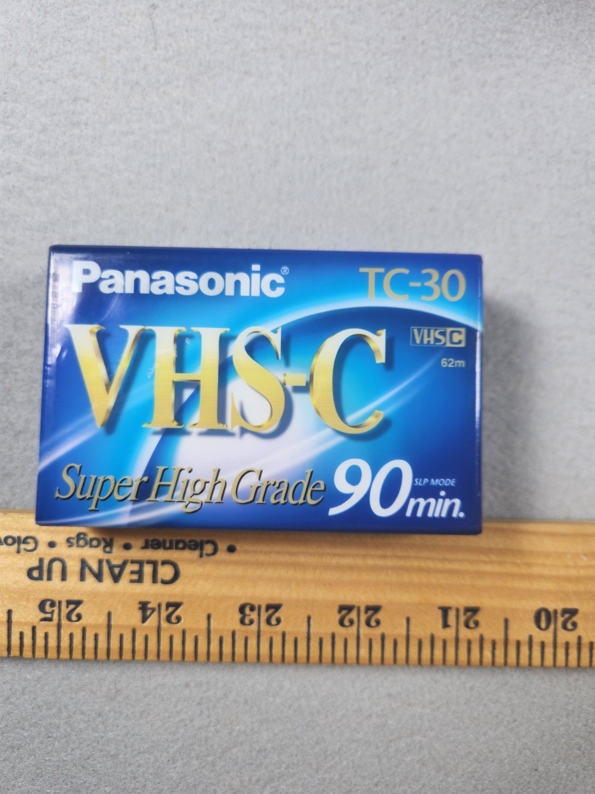 Panasonic TC-30 VHS-C 90 Min Recordable Camcorder Tape Super High Grade Sleeve