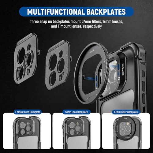 16 Pro Cage, Quick Release Video Rig Phone Stabilizer 5.89″x2.81″x0.32″