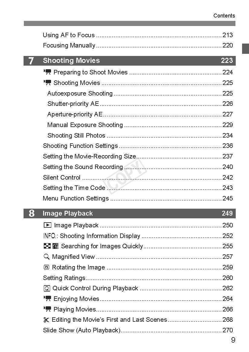 Canon EOS-1DX Instruction Manual User Guide For Camera 420 Pages Color Copy