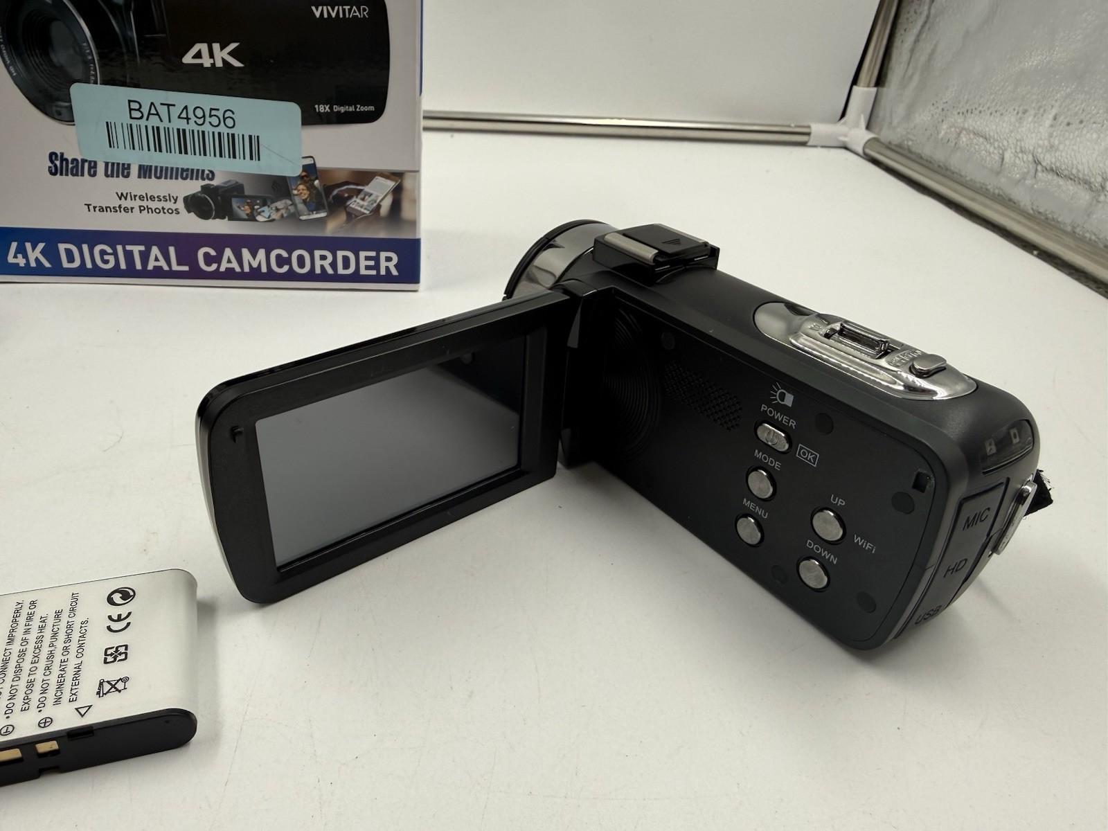 Vivitar 4K Digital Camcorder 3″ Touchscreen Built In Wifi 18x Digital Zoom
