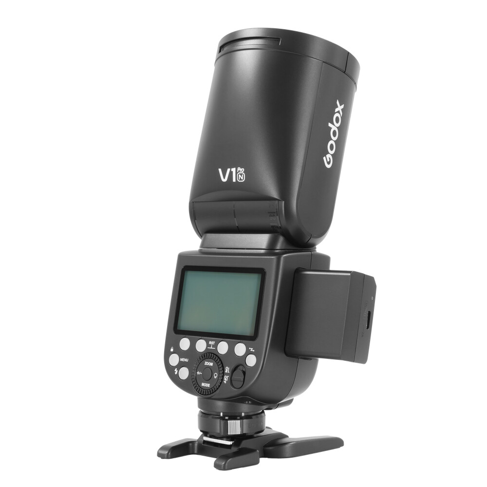 US Godox V1Pro N TTL Wireless Round Head Flash Light Speedlite For Nikon Cameras
