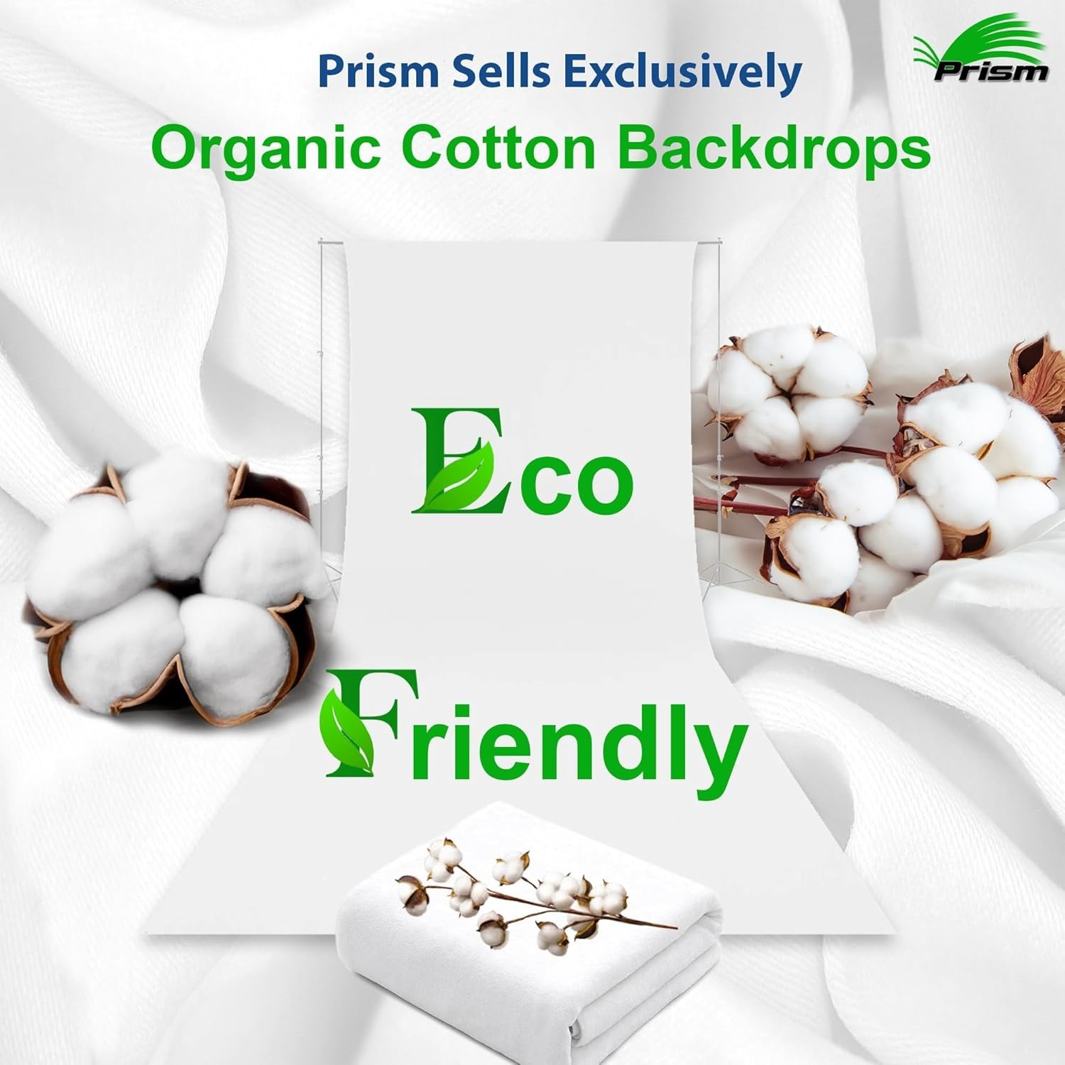 Extra Thick 10×12 ft White Photography Backdrop 100% Cotton