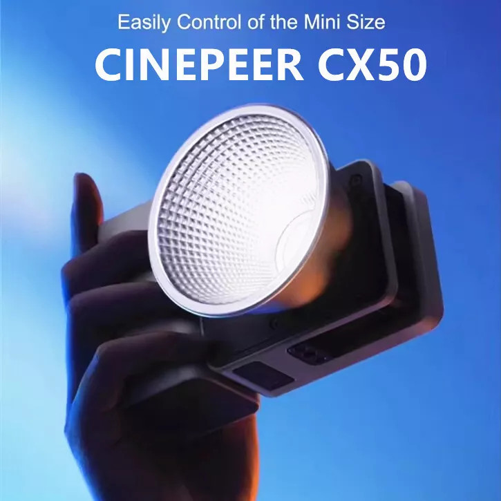 Zhiyun CX50 50W 2700-6500K LED Video Pocket Light Photography Light Grip Battery