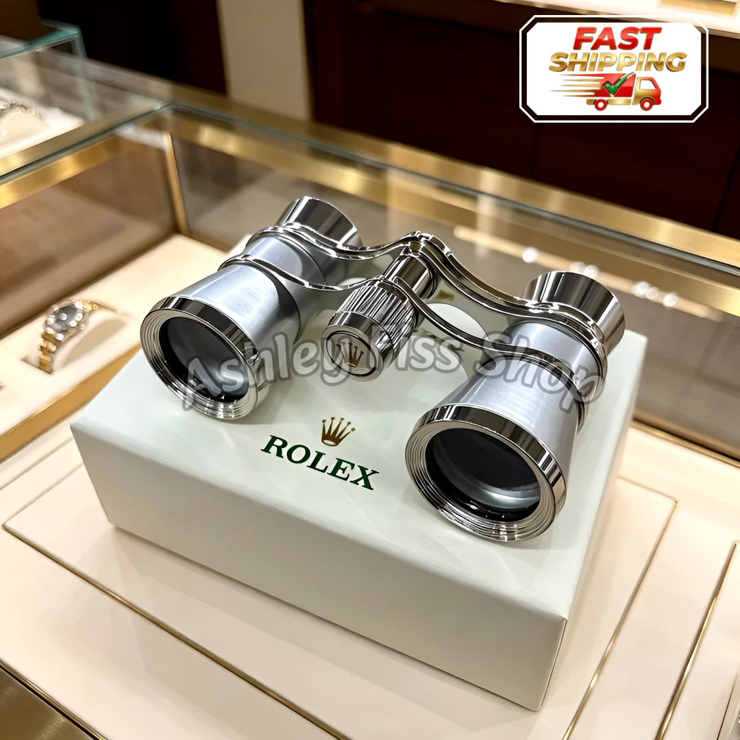 💎 Rolex Silver Opera Glasses Binoculars VIP Gift Rare Luxury Boxed