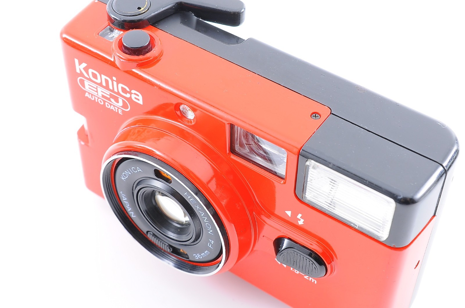 Konica EFJ Auto Date RED 35mm Point & Shoot Camera [Tested / Near Mint+] Japan