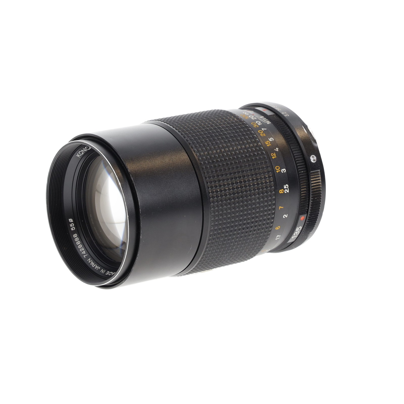 Konica 135mm F/3.2 Manual Focus Hexanon EE AR Mount Lens, without Caps