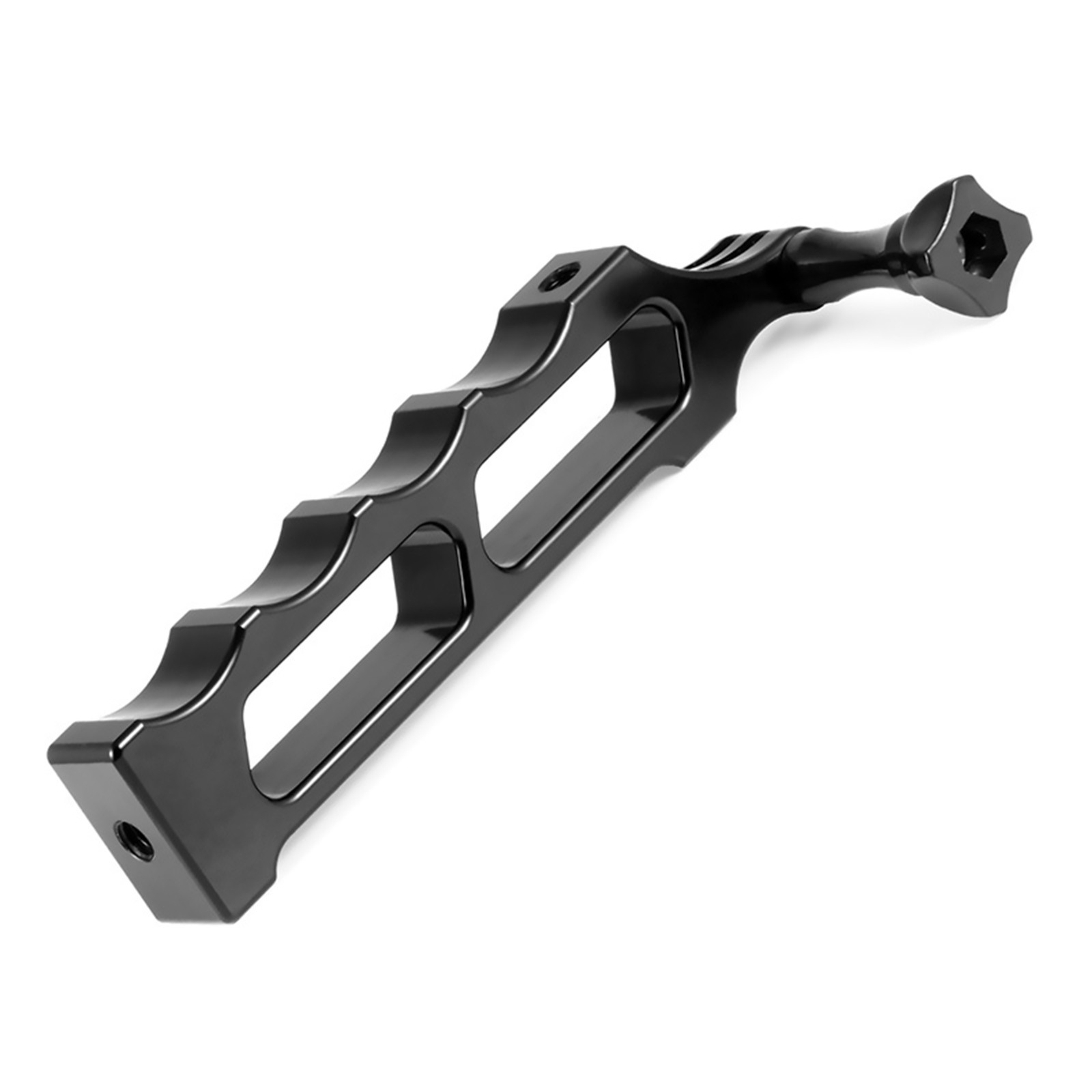 New 1 PC Black Aluminum Handle Selfies Stick Hand Grip Mount For GoPro Camera