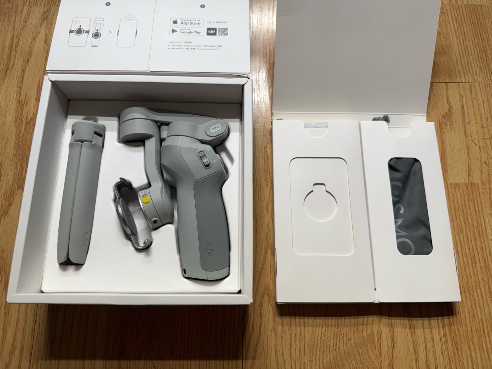 DJI OM 4 3-Axis Smartphone Gimbal Stabilizer with Tripod, Magnetic Design