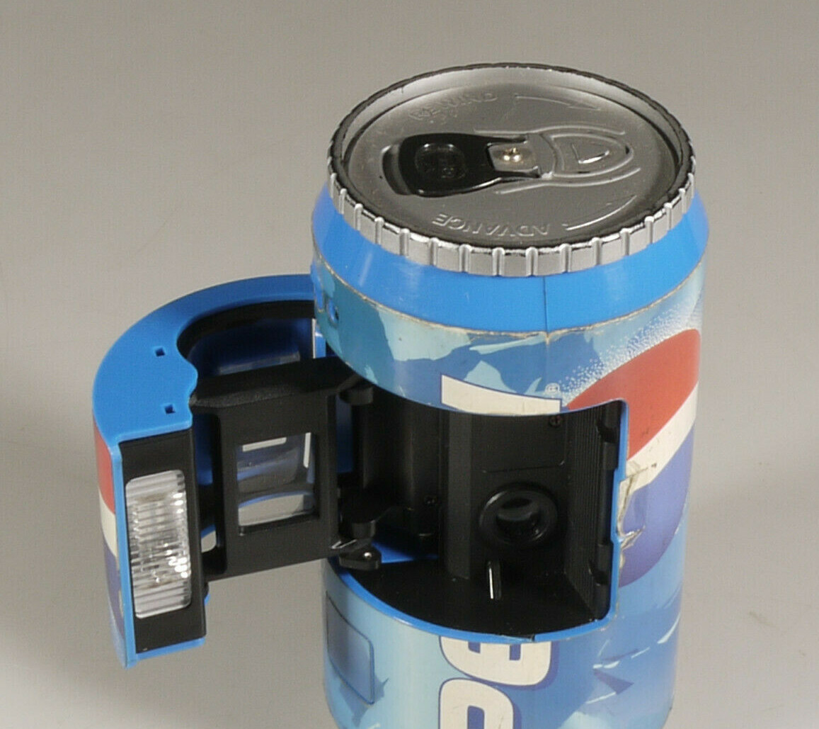 PRL) PEPSI CAN 1998 COMPACT CAMERA BODY CAMERA PHOTO TIN ROLL