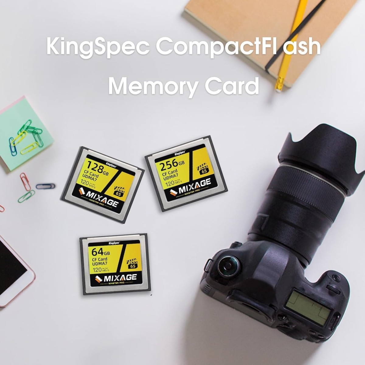 Compact Flash CF Card 64GB 120MB/s Memory Card UDMA7 Fujifilm