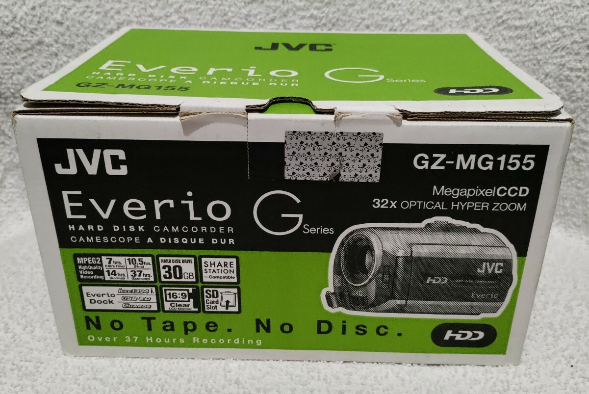 🆕JVC Everio G Series Gz-MG155 30 GB Hard Drive Megapixel CCD 32x HDD Camcorder