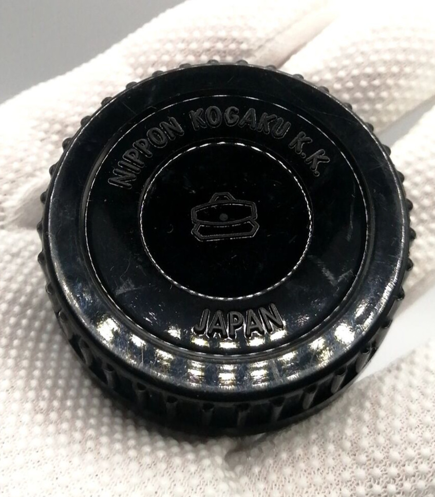 🎦VIDEO👀🌟Near MINT🌟 Genuine Nikon F Rear Lens Cap Nippon Kogaku KK From JAPAN