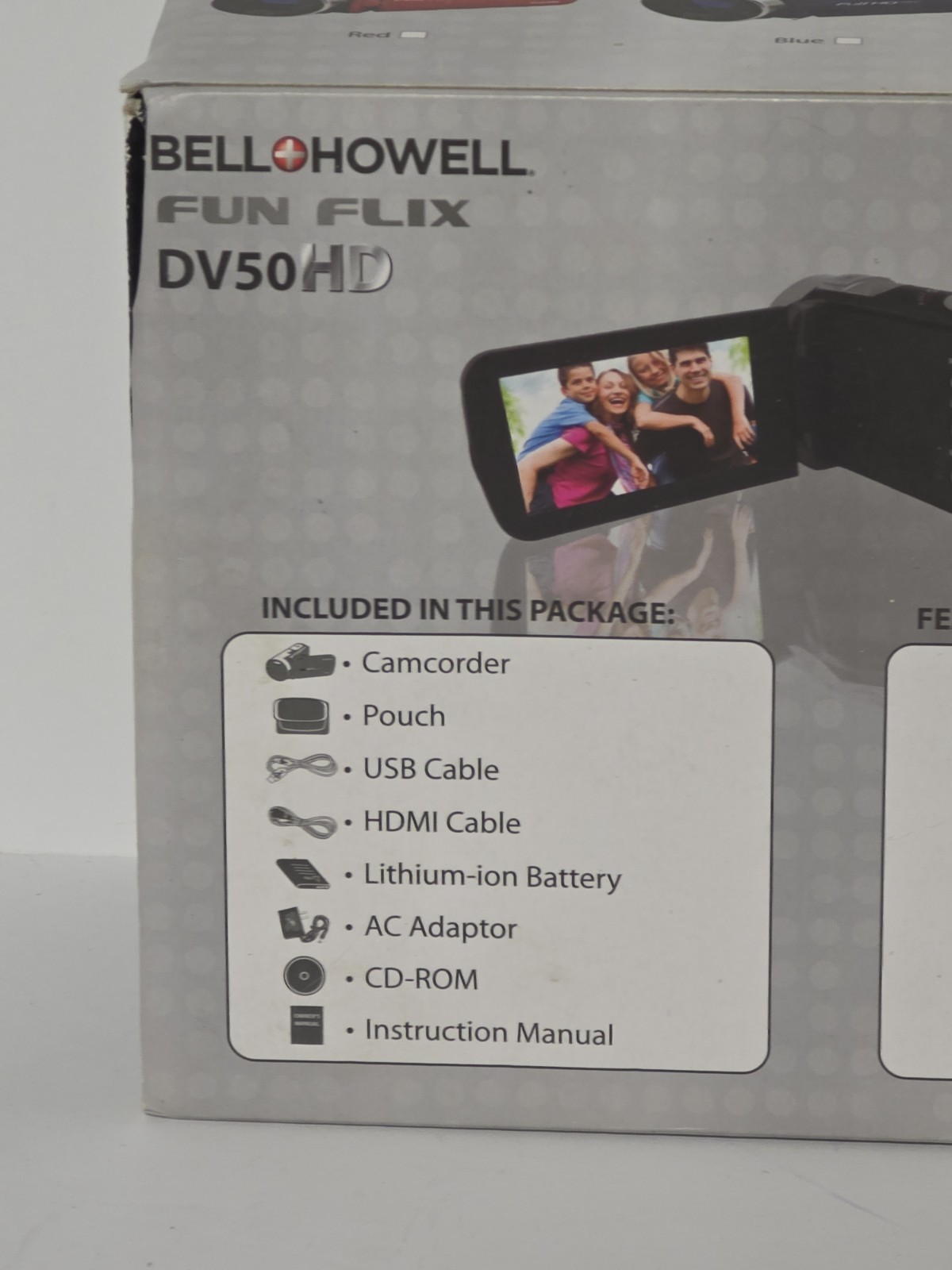 BELL HOWELL FUN FLIX DV50HD 1080HD VIDEOS 24.0MP 8X DIGITAL ZOOM 3.0″ LCD DISPLA