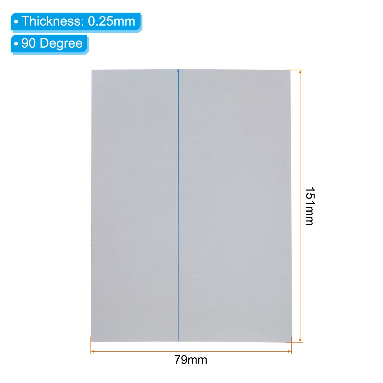 6.5″ Polarized Film Sheets, 2 Pack Adhesive Polarizer Linear Polarizing Filte…